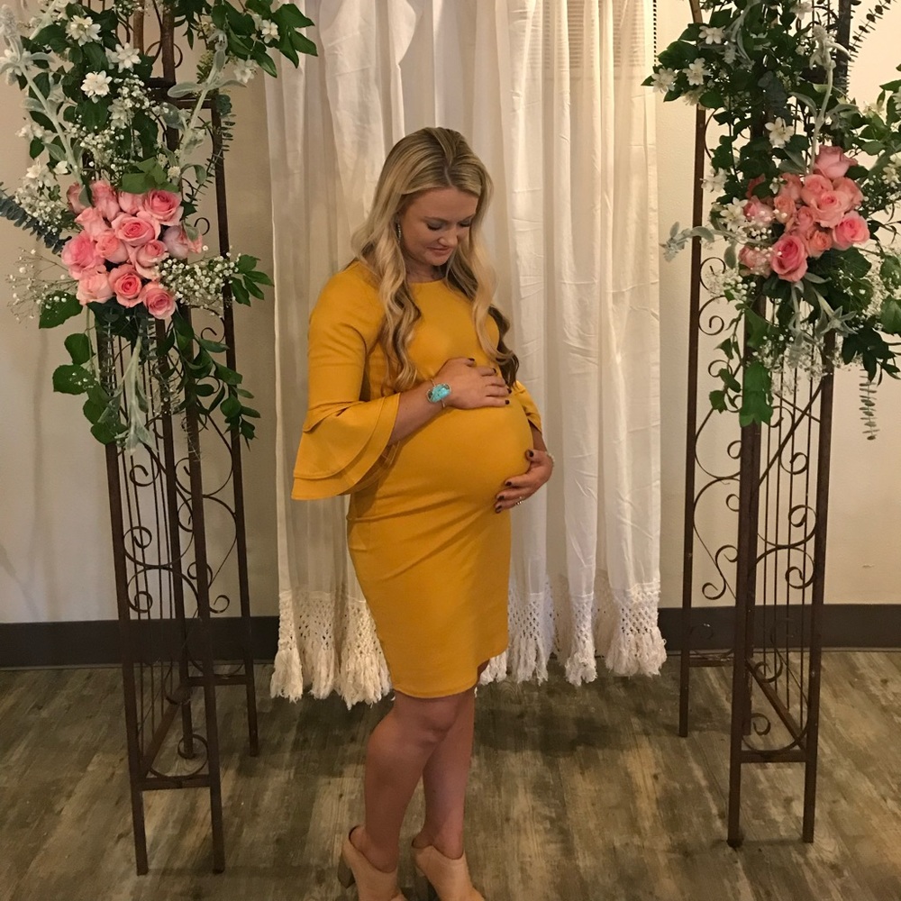 Pinkblush maternity dress.